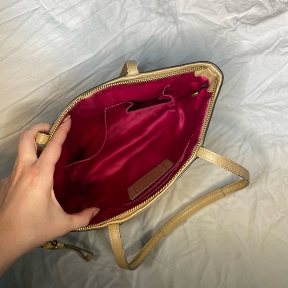 Coach Signature Canvas Logo Stripe Tote Bag - Picture 7 of 9